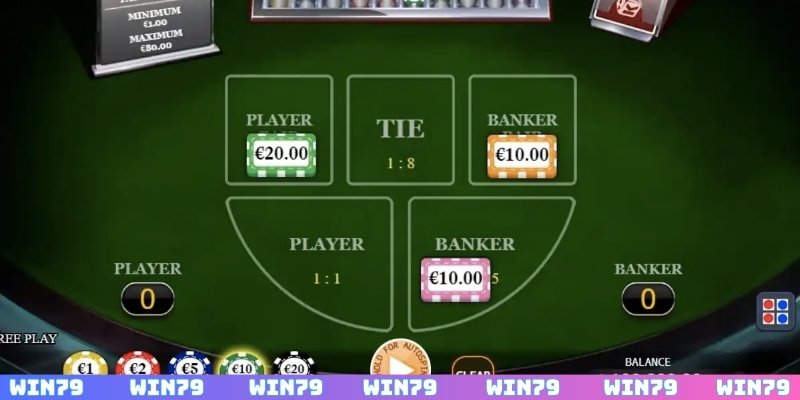 Hướng dẫn chơi Baccarat WIN79