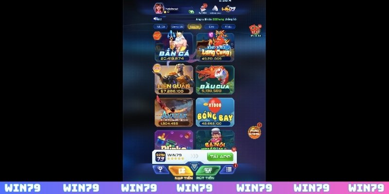 Thông tin về sảnh nổ hũ WIN79